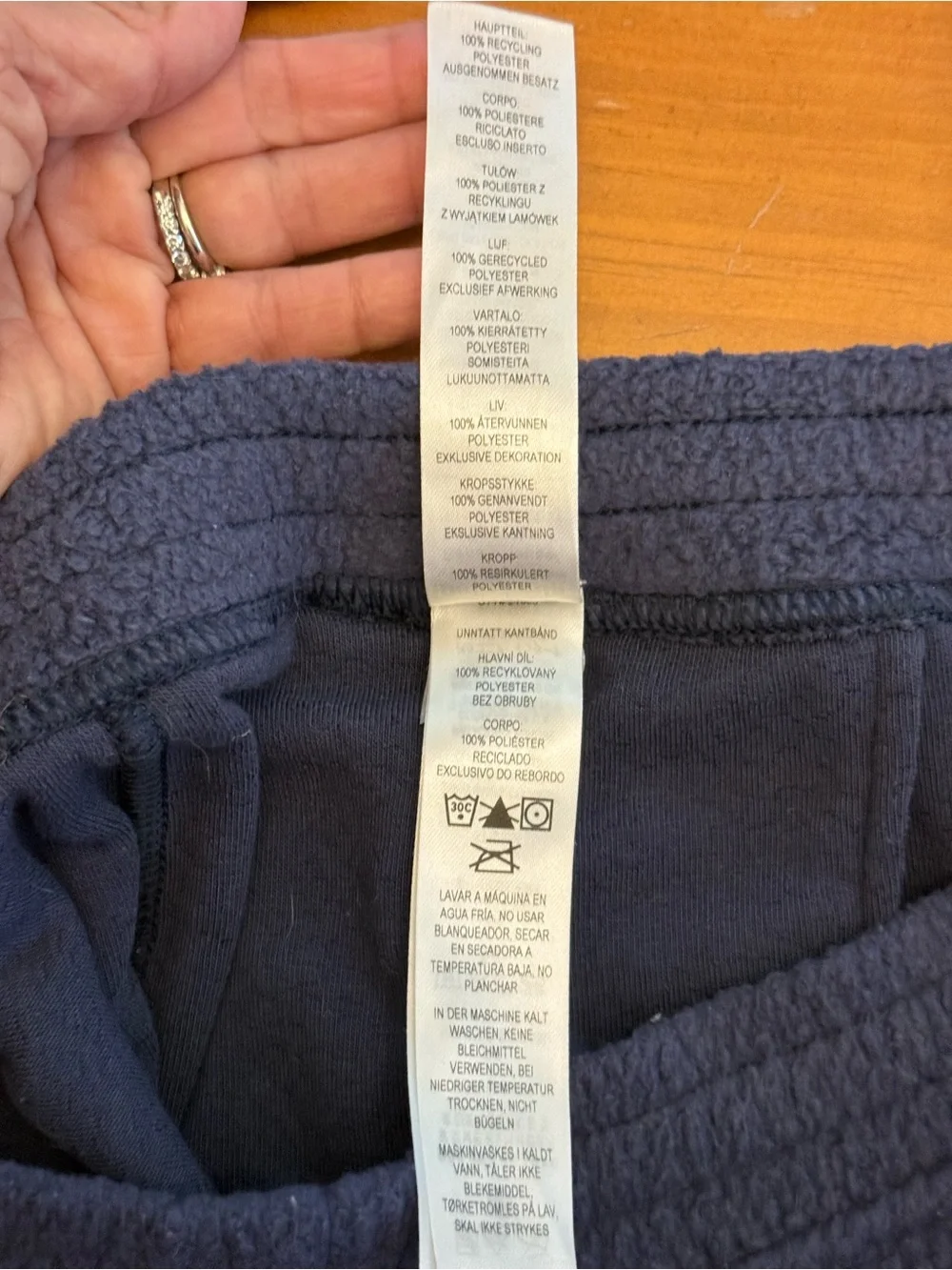 Patagonia Shearling Nena Joggers Fleece Sweatpants Mens S Blue Drawstring Comfy